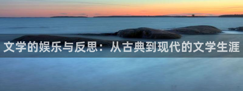 意昂2登录入口：文学的娱乐与反思：从古典到现代的文学生涯