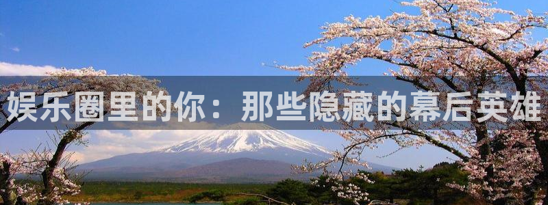 意昂4官网：娱乐圈里的你：那些隐藏的幕后英雄