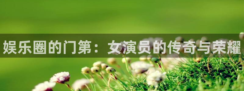 意昂3登录：娱乐圈的门第：女演员的传奇与荣耀